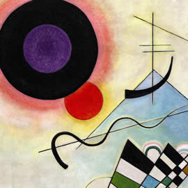 Wassily Kandinsky Composition VIII, 1923 Guggenheim  - detail